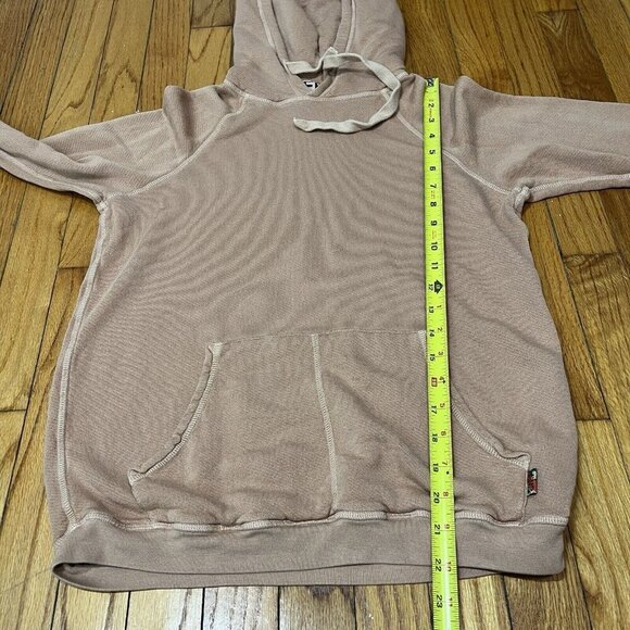 Freecity SUPERFLUFF LUX pullover hoodie in Camel Light Brown Size Small - Picture 7 of 8